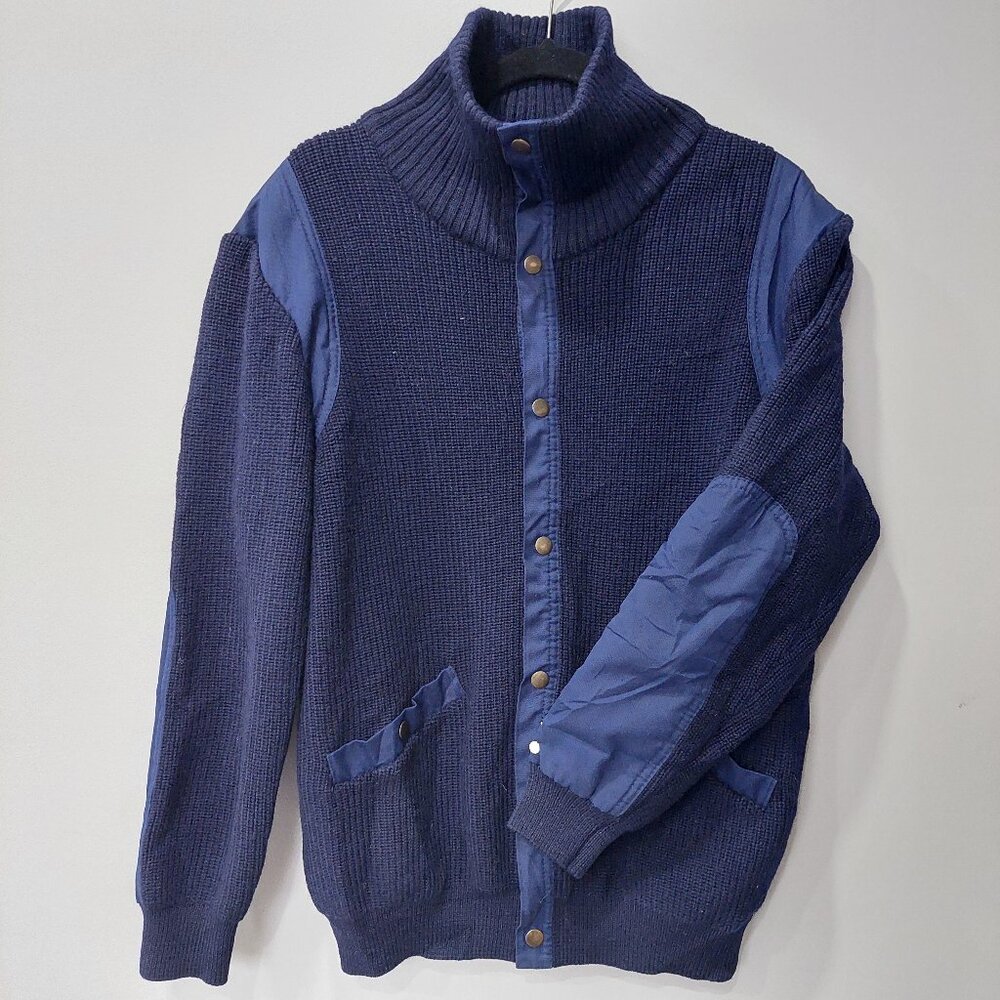 Saint James French Made Sweater Canvas Shoulder & Elbow Patches W10 Men's 36/M